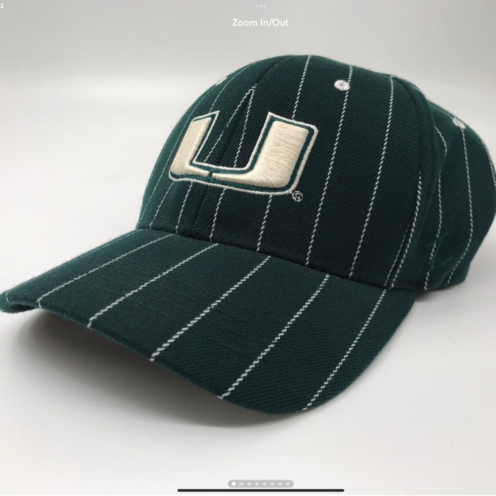 Miami Hurricanes NCAA Zephyr Fitted Baseball Cap Hat M/L